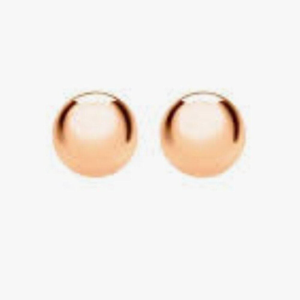 Gorgeous Rose Gold Ball studs - Picture 3 of 3